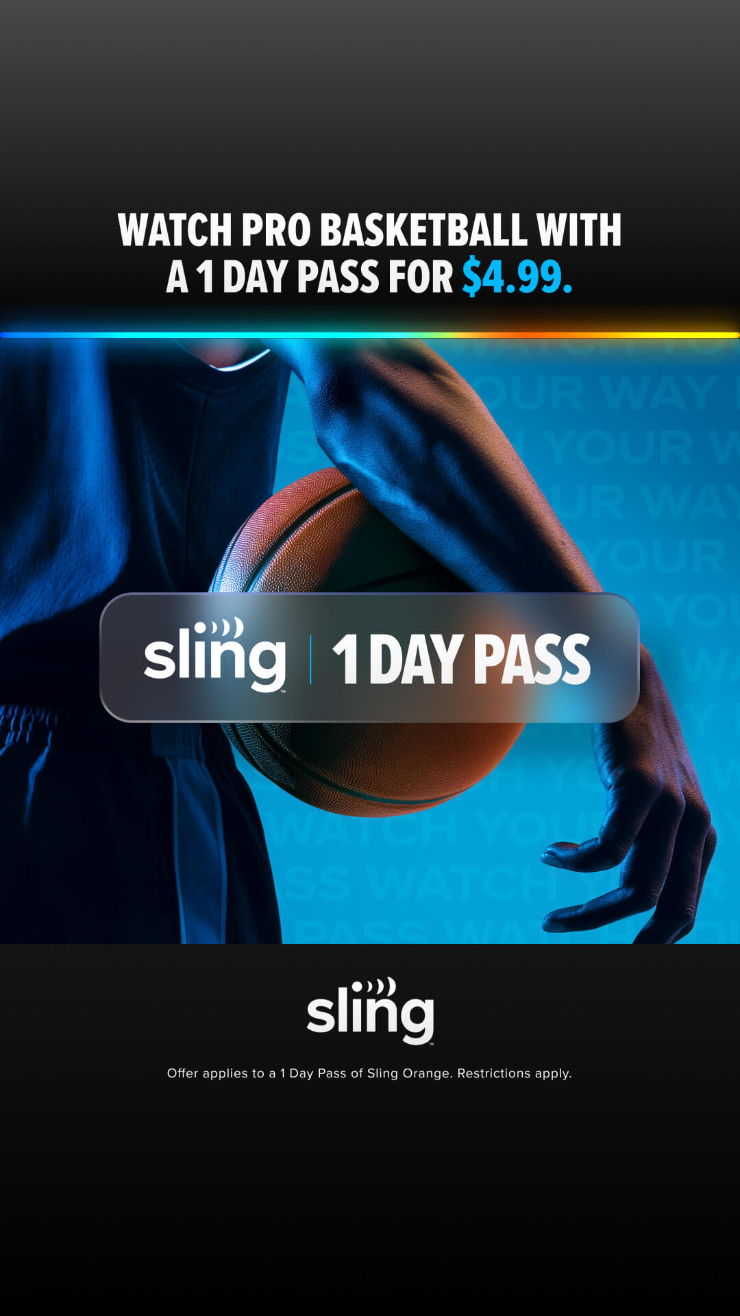 Sling TV Facebook ad