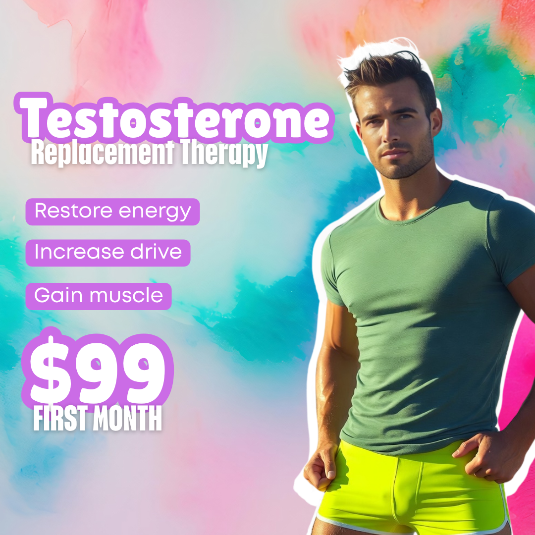 Clevir Health Facebook ad: TRT for $99!