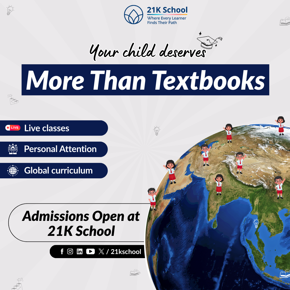 21K School Facebook ad: #AnotherWay to Schooling