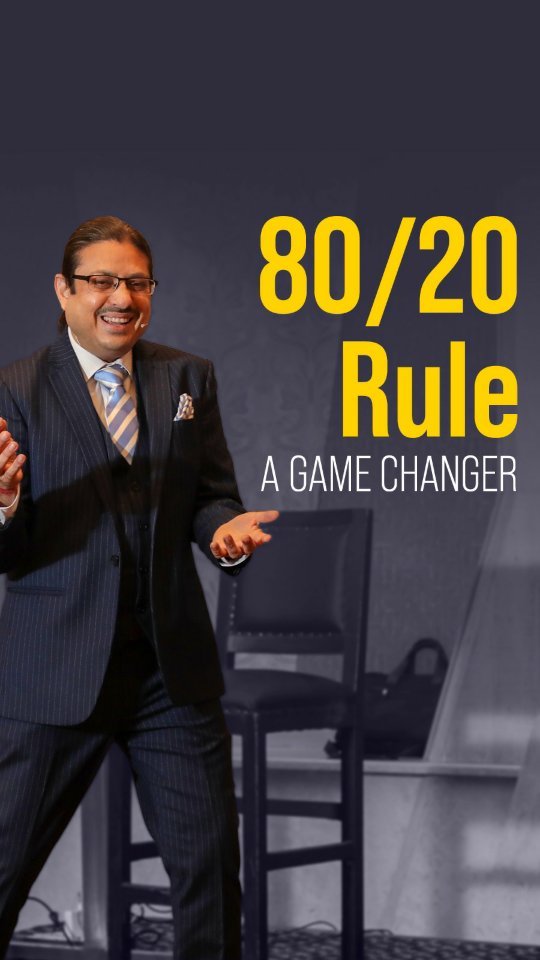 Rahul Jain - Business Coaching India Facebook ad: Maximize your growth by understanding the 80/20 rule!