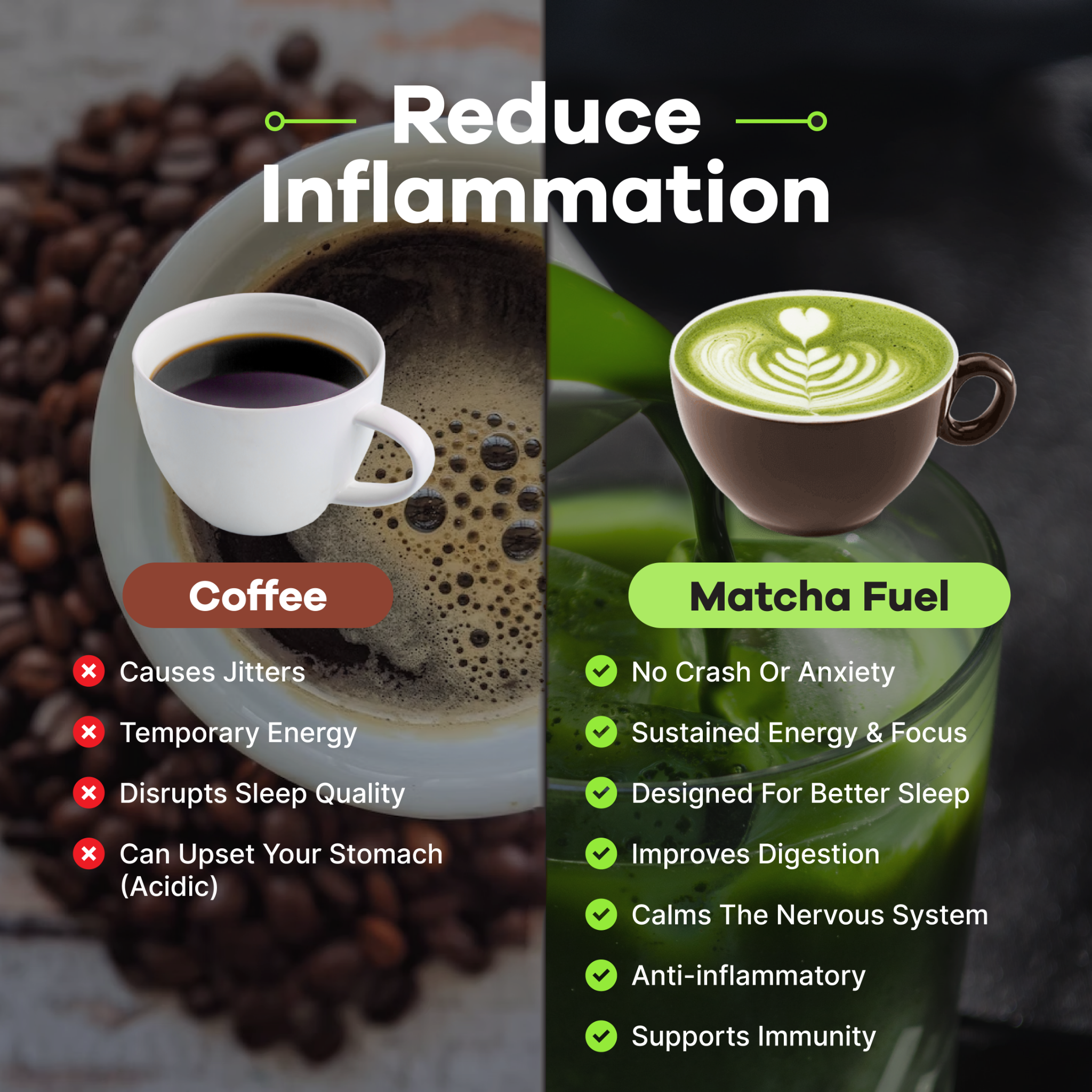 Matcha Fuel Facebook ad