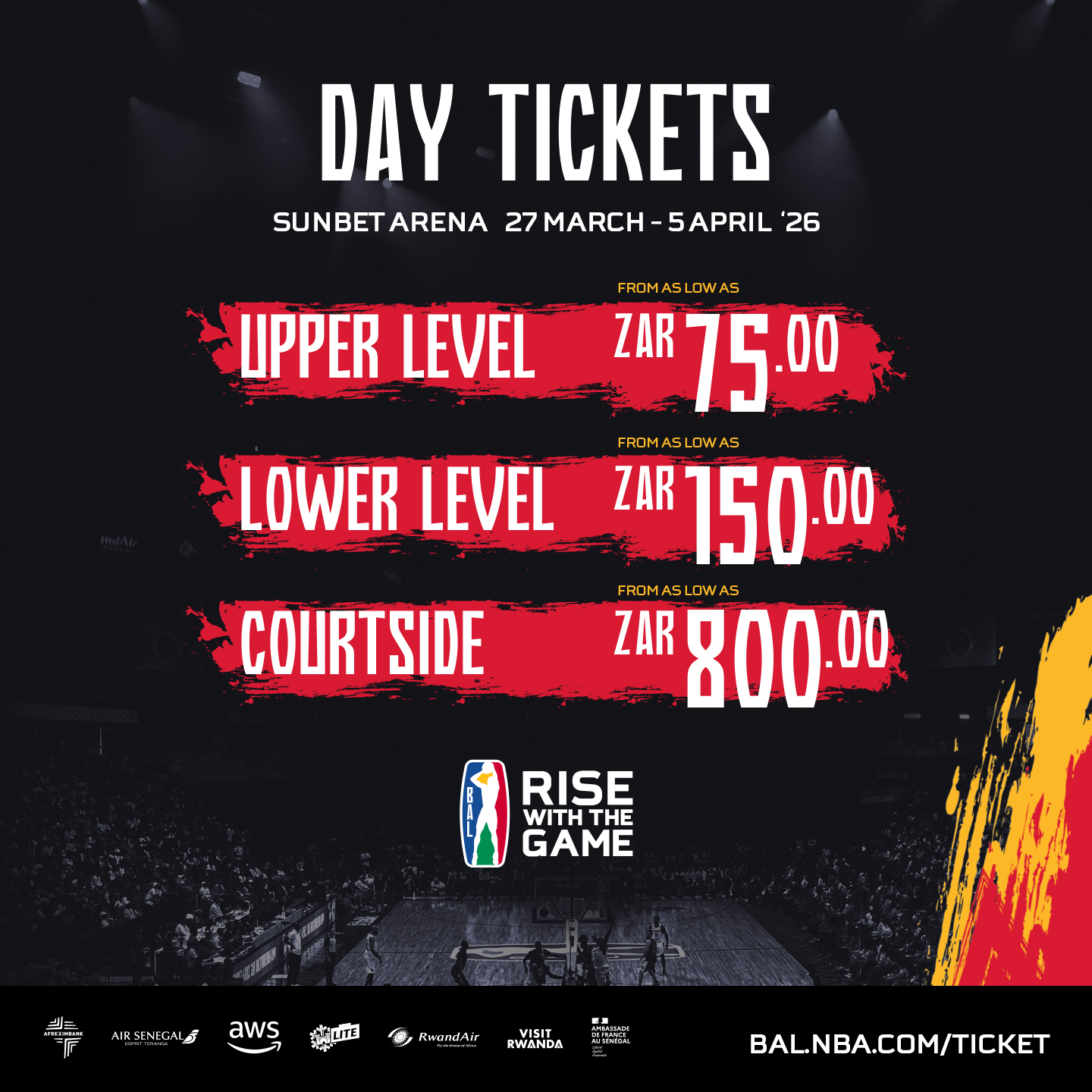 Basketball Africa League Facebook ad: It’s Take Off Time.