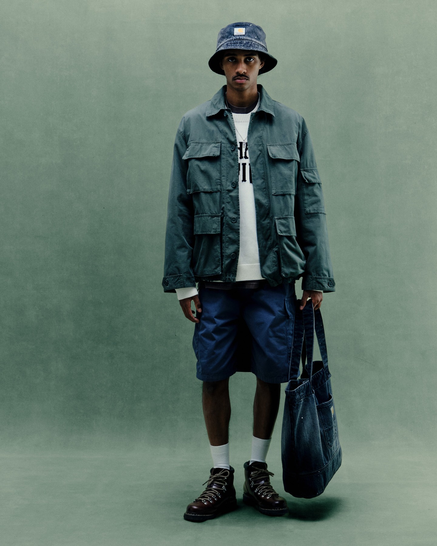 Carhartt Work In Progress Facebook ad: From parachutes to everyday wear.