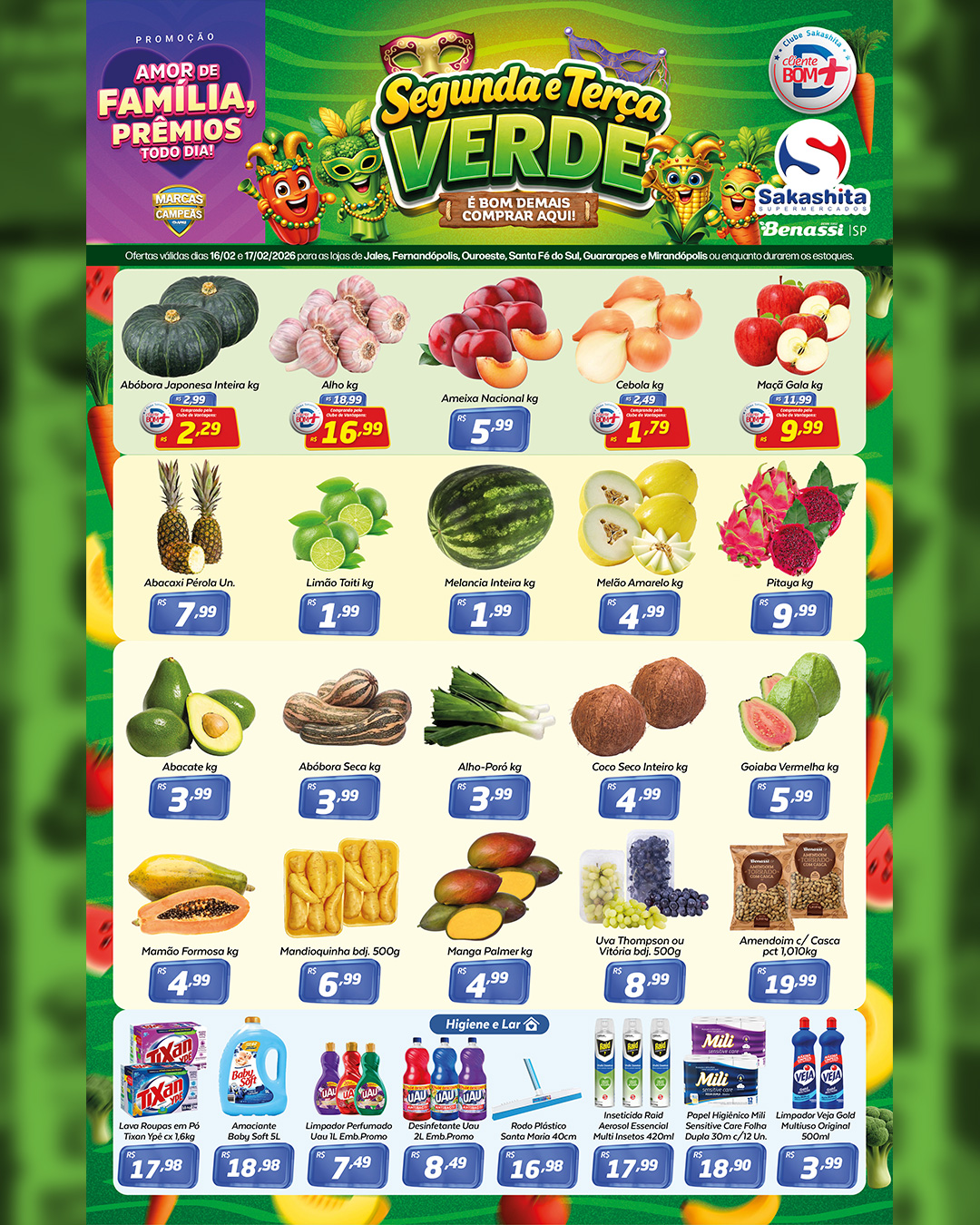 Sakashita Supermercados Facebook ad: Aproveite as nossas ofertas da Segunda e Terça…