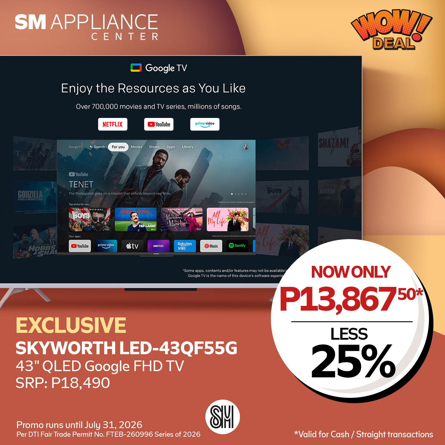 SM Appliance Center Facebook ad