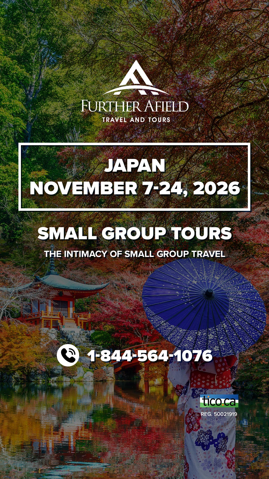 Further Afield Travel and Tours Inc. Facebook ad