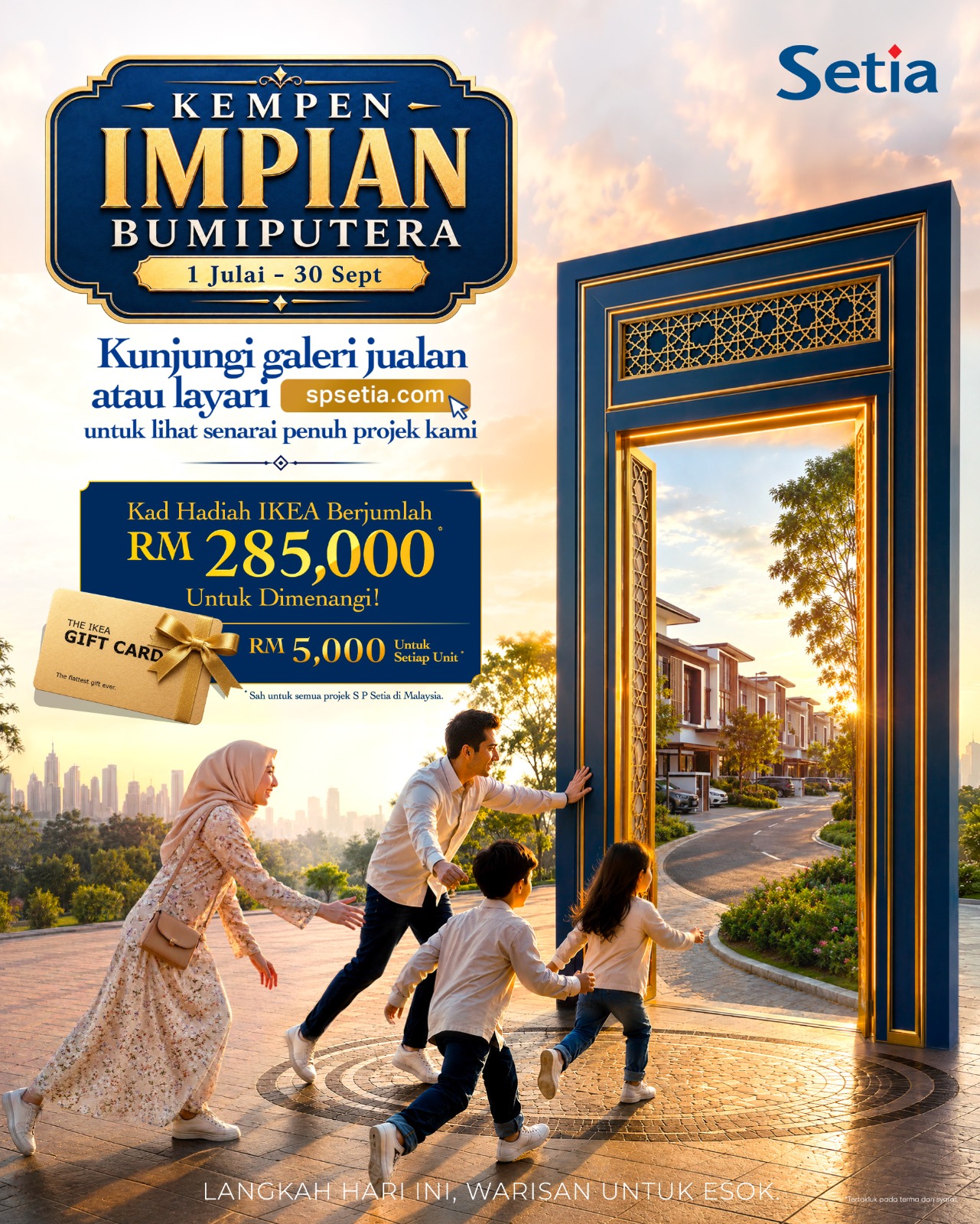 S P Setia Facebook ad: Kempen Impian Bumiputera Kini Bermula!