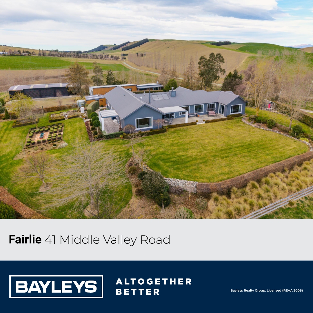 Bayleys Canterbury Facebook ad: 41 Middle Valley Road, Fairlie