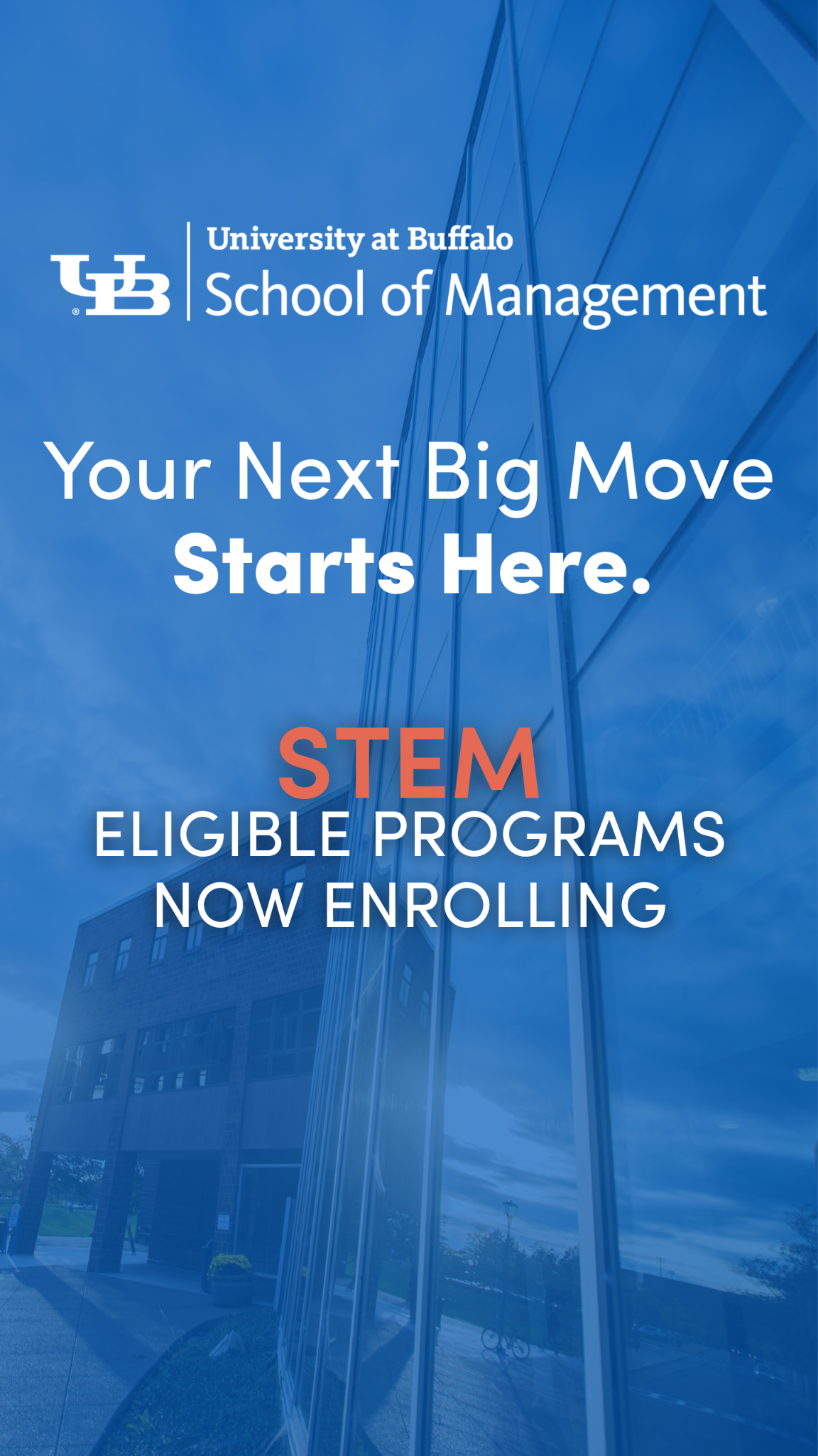 MBA and MS Programs - University at Buffalo School of Management Facebook ad