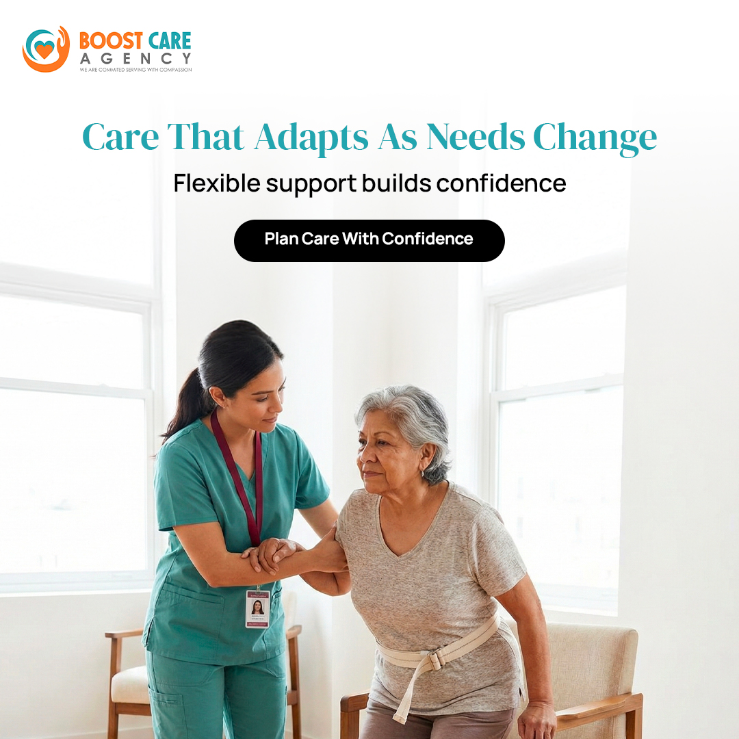 BOOST CARE Agency Facebook ad: Compassionate Home Care You Can Trust