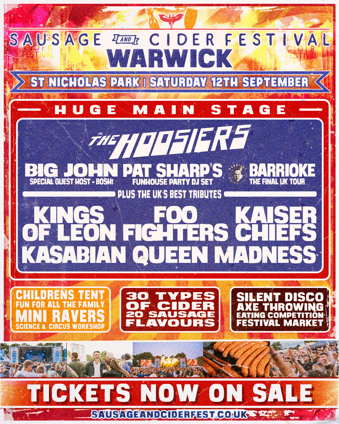Sausage and Cider Fest - Warwick Facebook ad from May 29, 2026