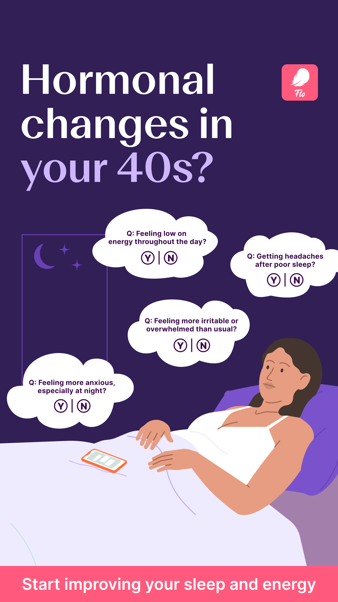 Flo Health App Facebook ad