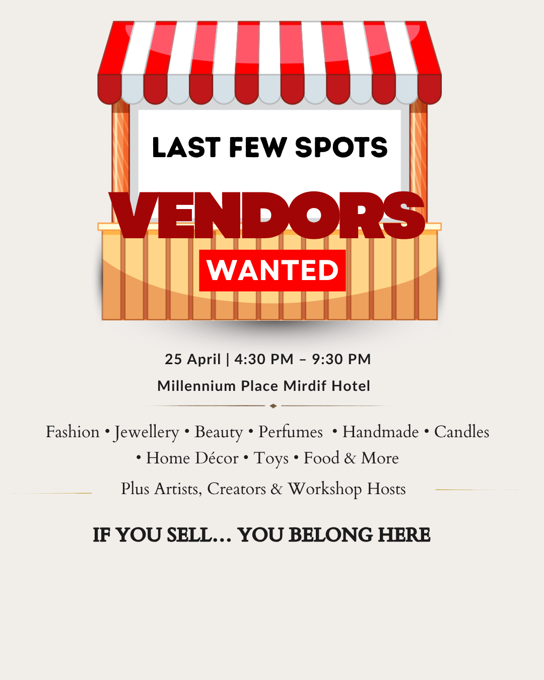 NSM Women In Business Facebook ad: Vendors Wanted Fast