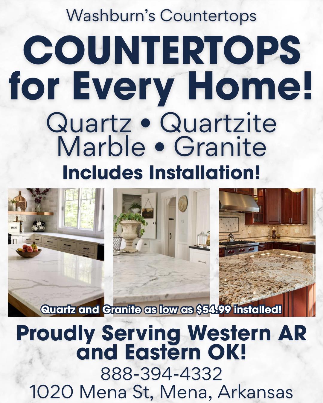 Washburn's Home Furnishings Facebook ad