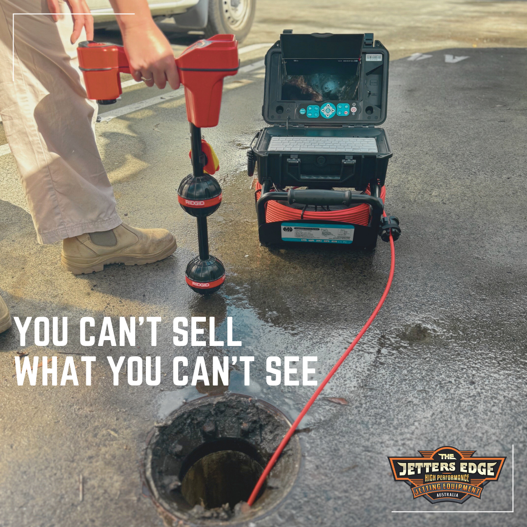 The Jetters Edge Facebook ad: Budget Drain Camera