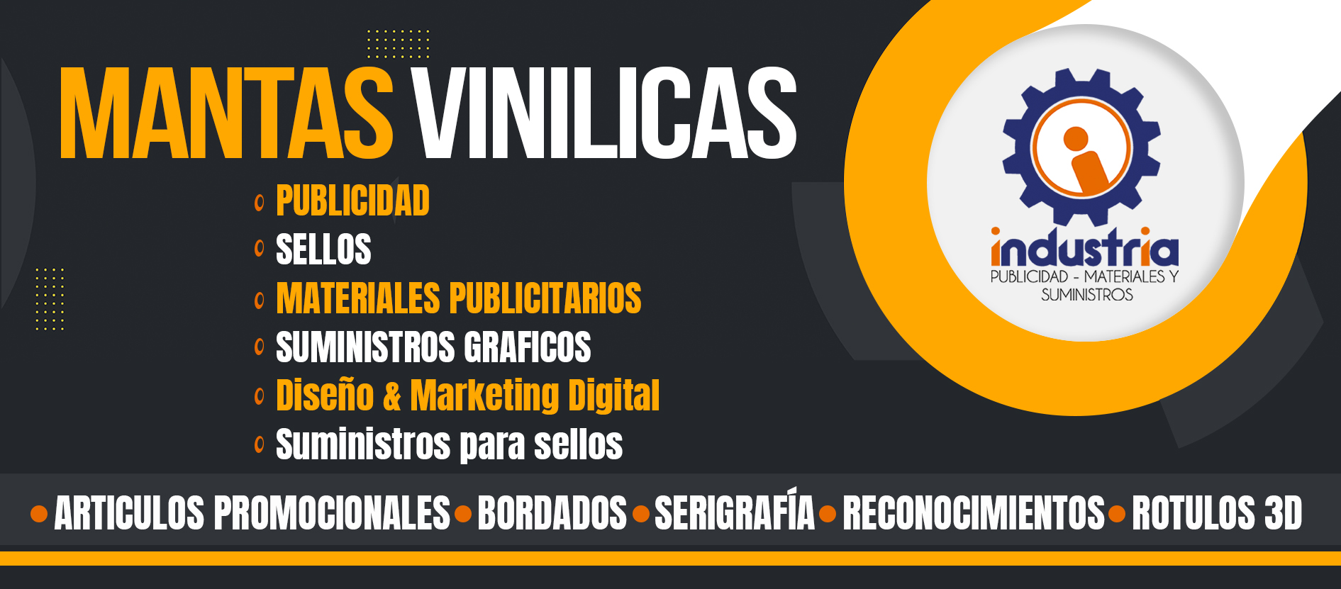 Industria Publicidad Facebook ad: DISEÑO GRÁFICO, PUBLICIDAD, IMPRENTA, SERIGRAFIA…