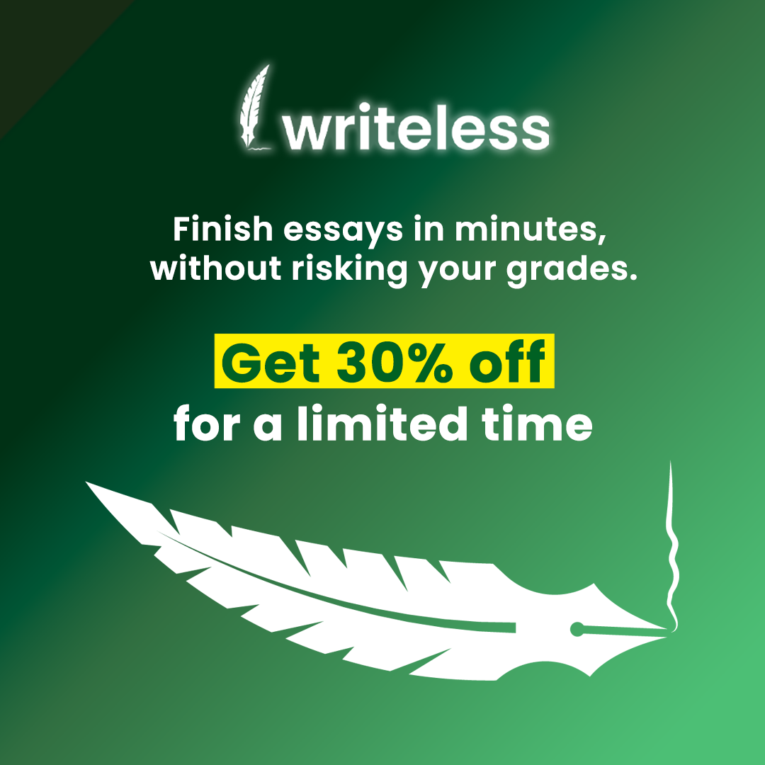 Writeless AI Facebook ad