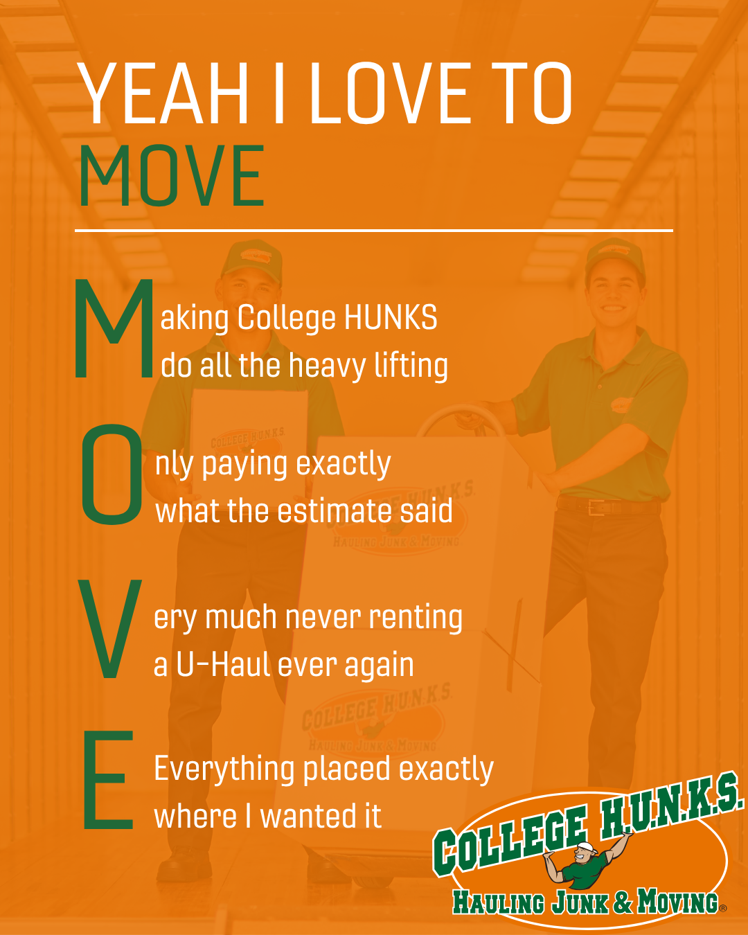 College Hunks Hauling Junk and Moving Facebook ad: College HUNKS Hauling Junk & Moving