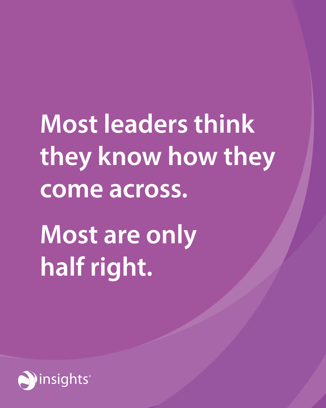 Insights Facebook ad: Leadership starts with knowing yourself.