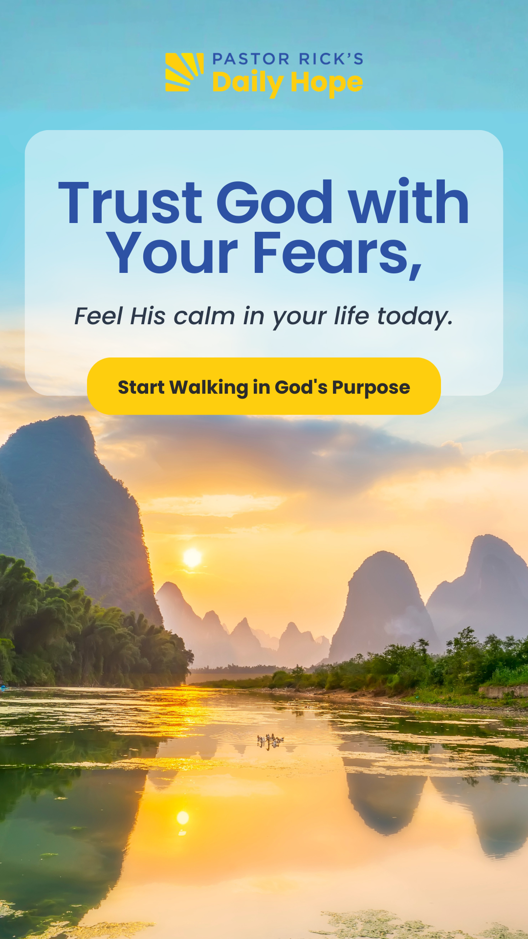Pastor Rick's Daily Hope Facebook ad