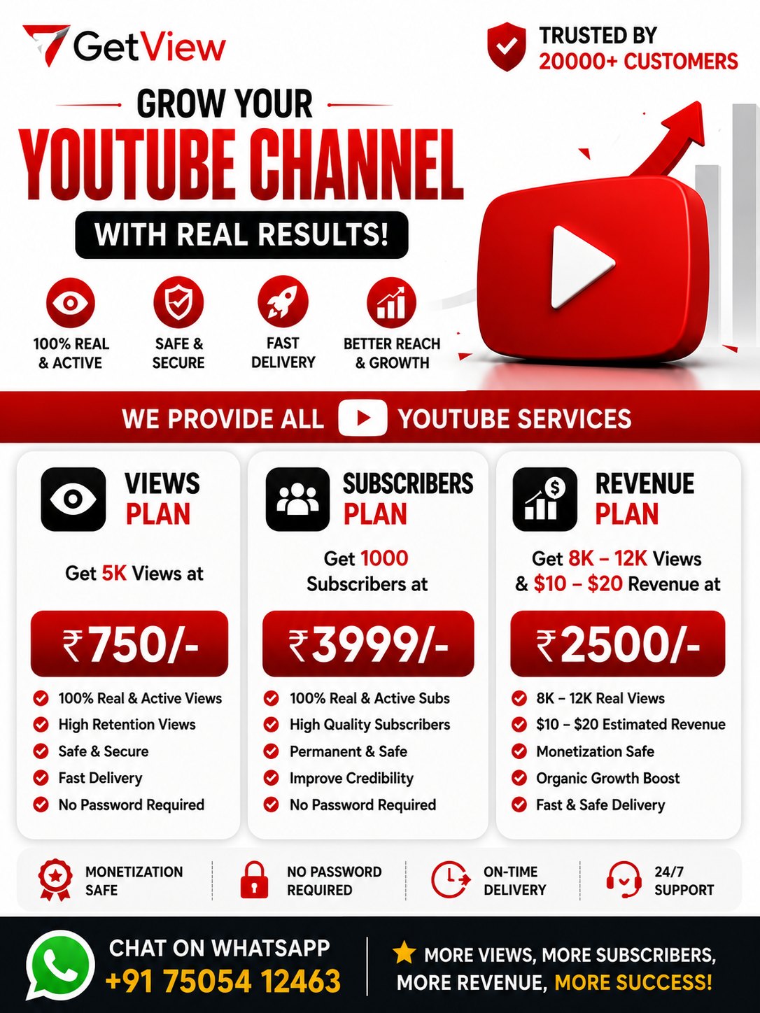 GetView Facebook ad: Grow Your YouTube Channel with Real Results!