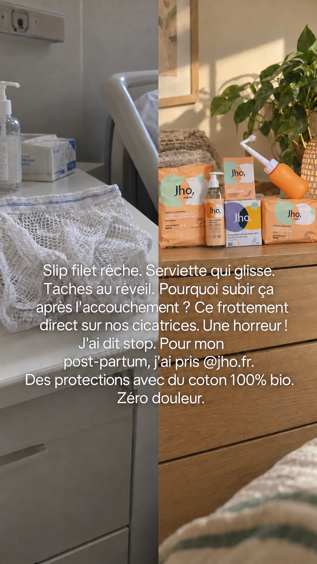 Stéphanie Brevet Facebook ad: Culottes post-accouchement