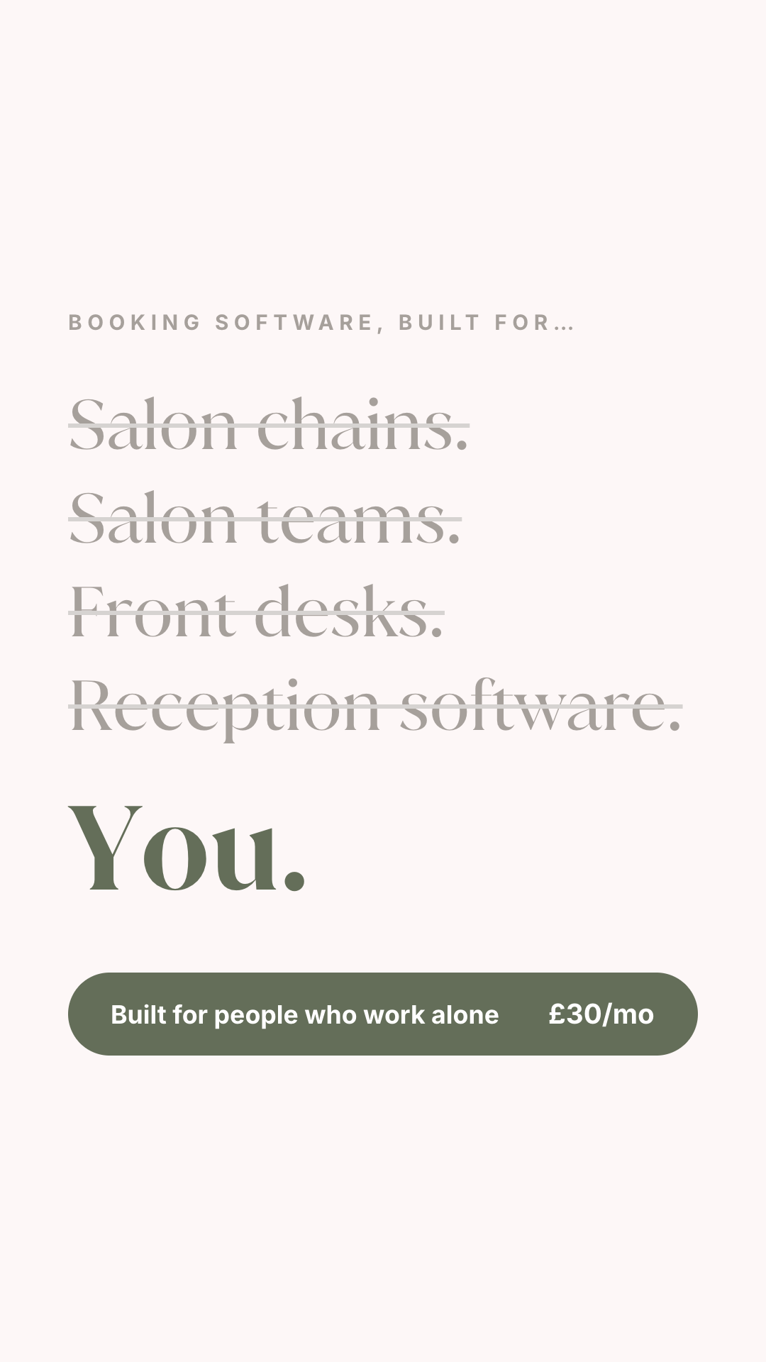 Solo App Facebook ad: Built for people who work alone, try Solo free.