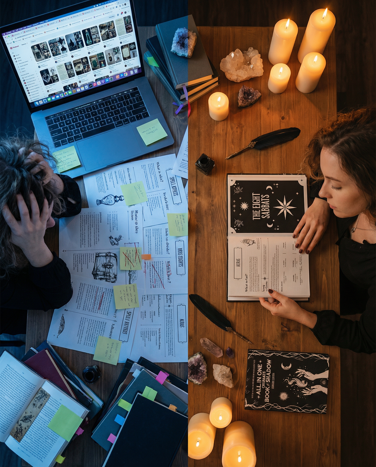Witchwish Facebook ad: Stop the overwhelm