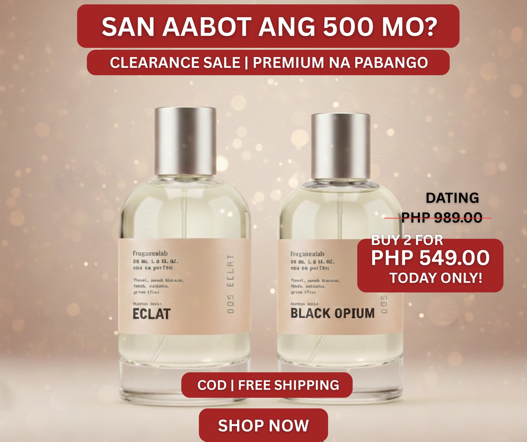 Fragrance Lab Favorites Facebook ad: Fragrancelabph