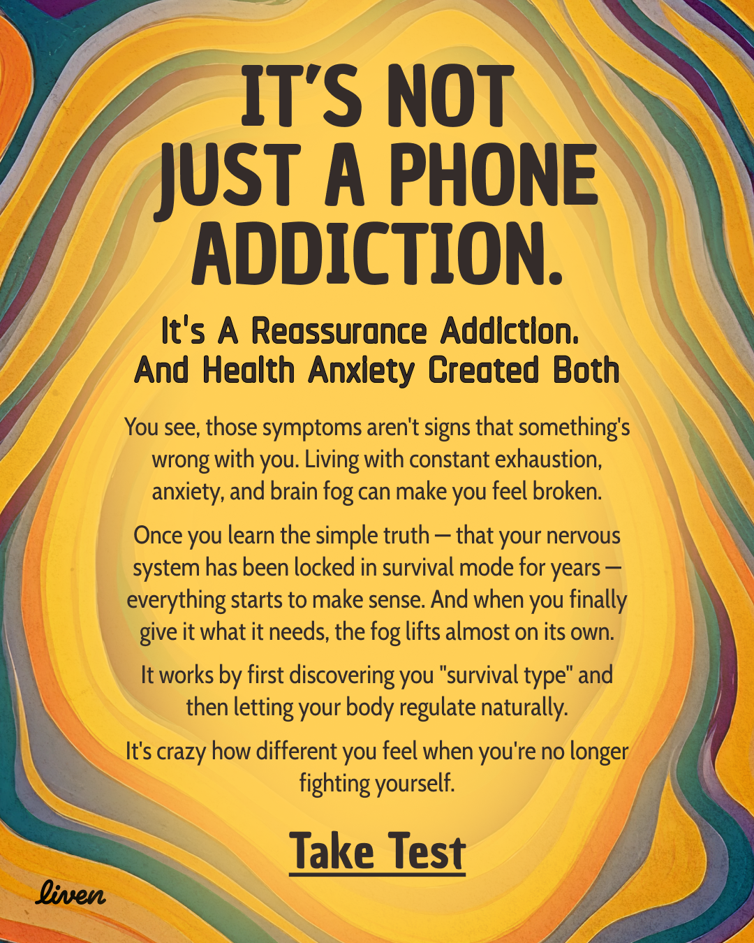 Liven: Self-Discovery Community Facebook ad