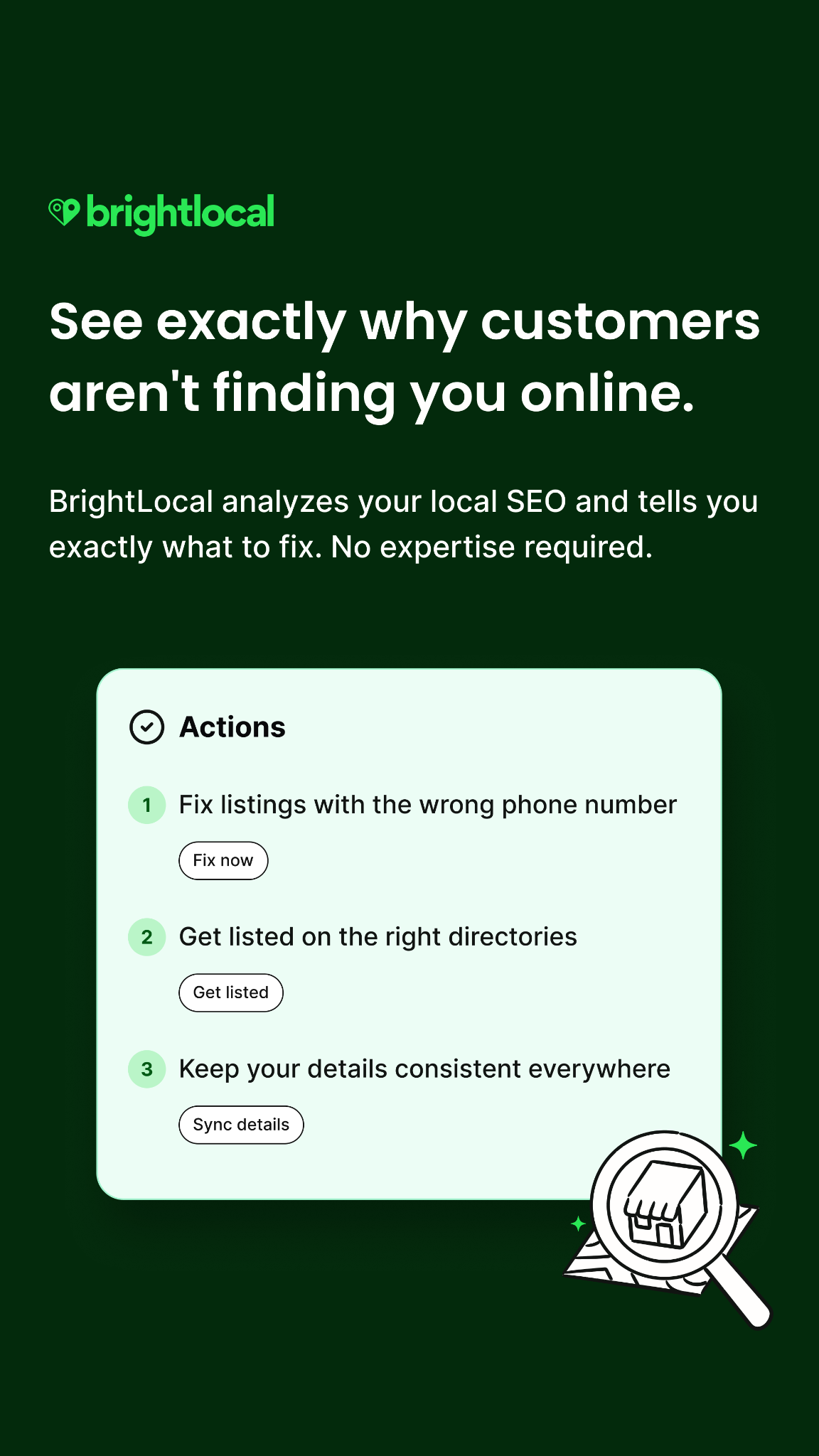 BrightLocal Facebook ad