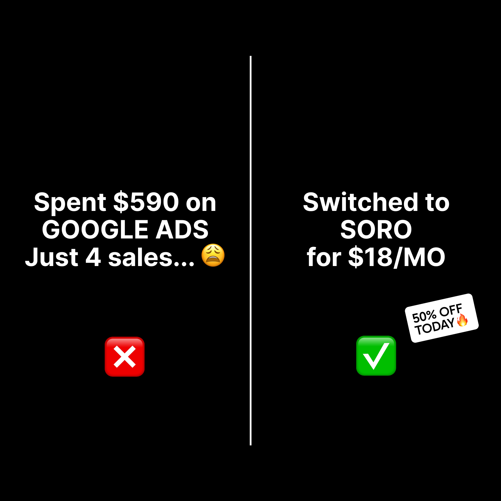 Soro SEO Facebook ad