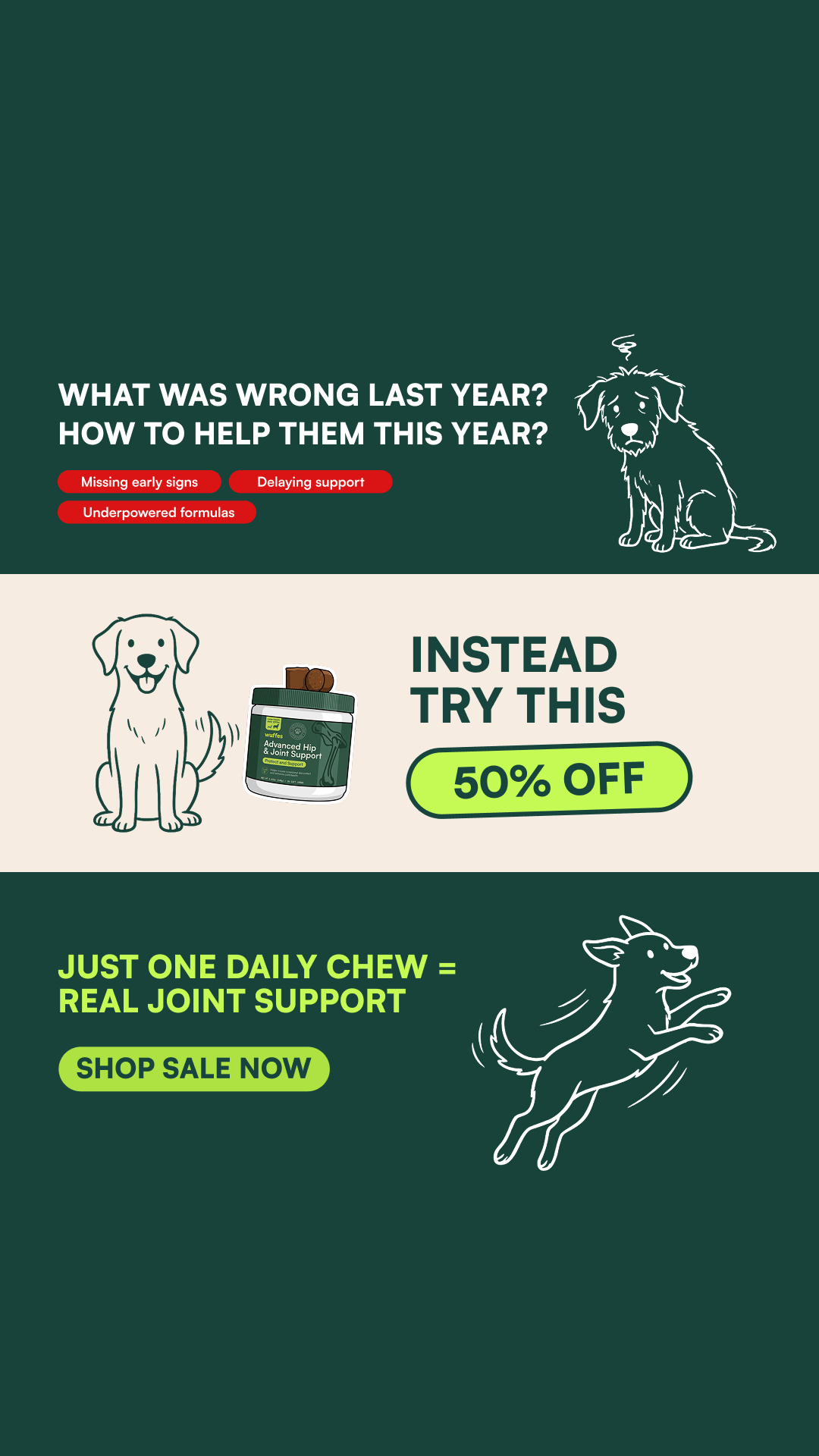 Wuffes Facebook ad