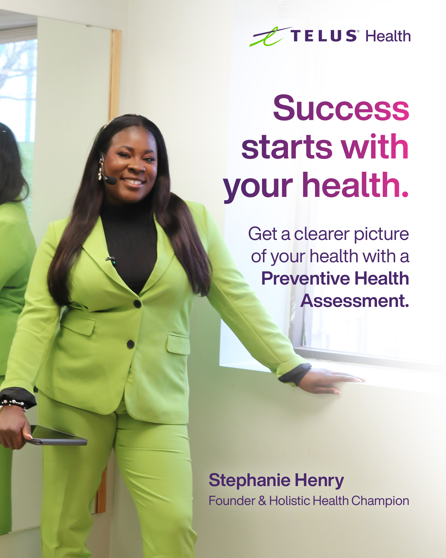 TELUS Health Facebook ad: Get a clearer picture of your health