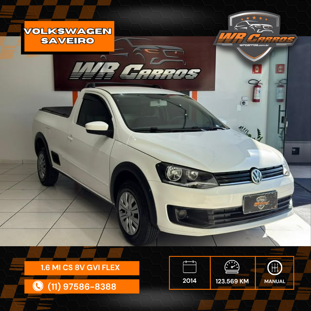 WR Carros Facebook ad: VOLKSWAGEN SAVEIRO 1.6 MI CS 8V G.VI, 2014
