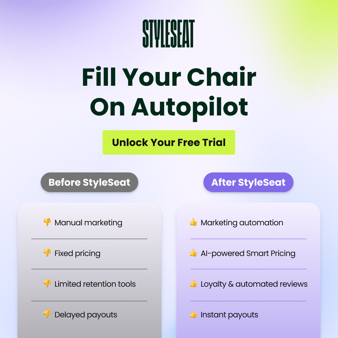 StyleSeat Facebook ad: #1 Salon Scheduling Software