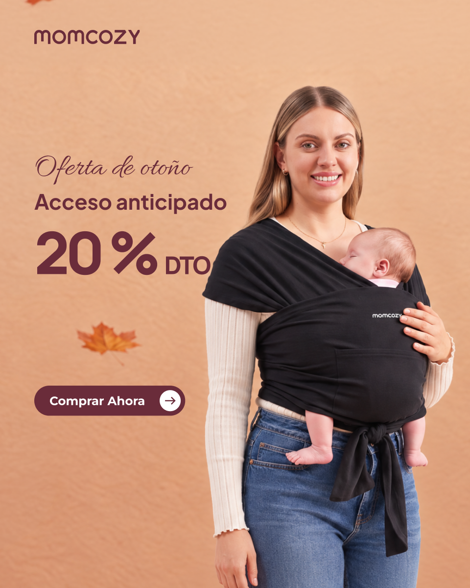 Momcozyes Facebook ad: Portabebés Cómodo -20%