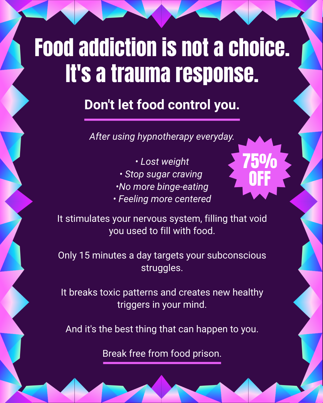 Hypnozio: power of hypnotherapy Facebook ad
