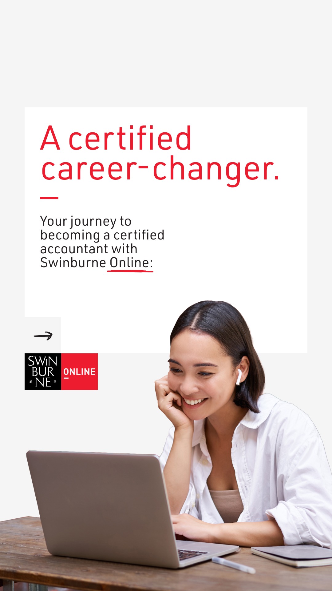 Swinburne Online Facebook ad