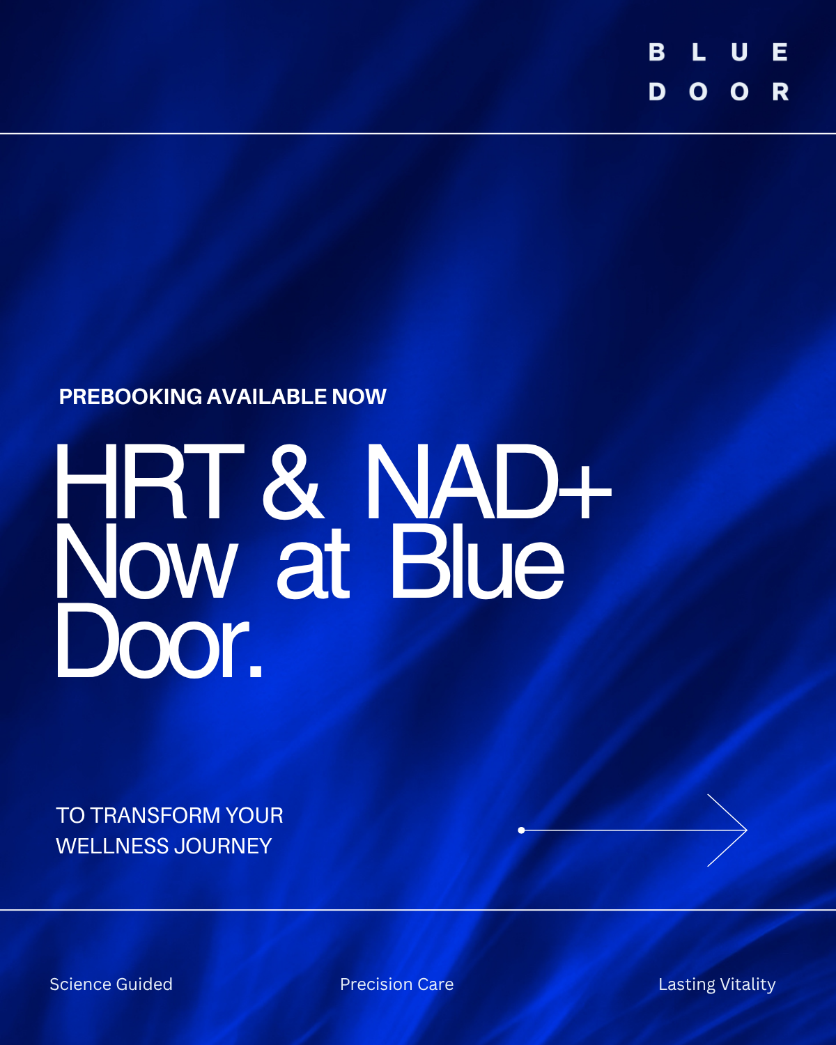Blue Door Medical Facebook ad: Blue Door Medical is now offering HRT and…