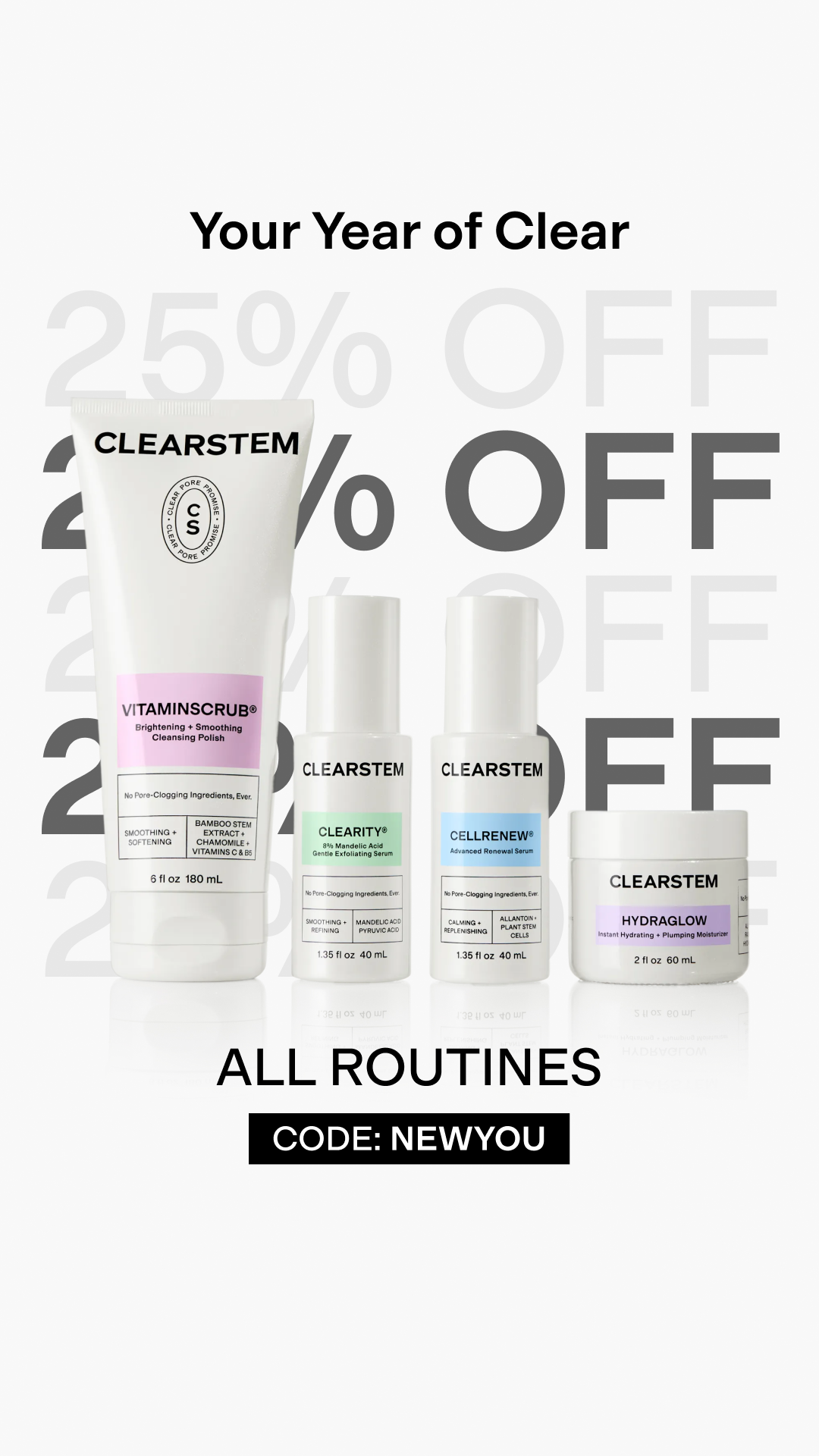 CLEARSTEM Skincare Facebook ad