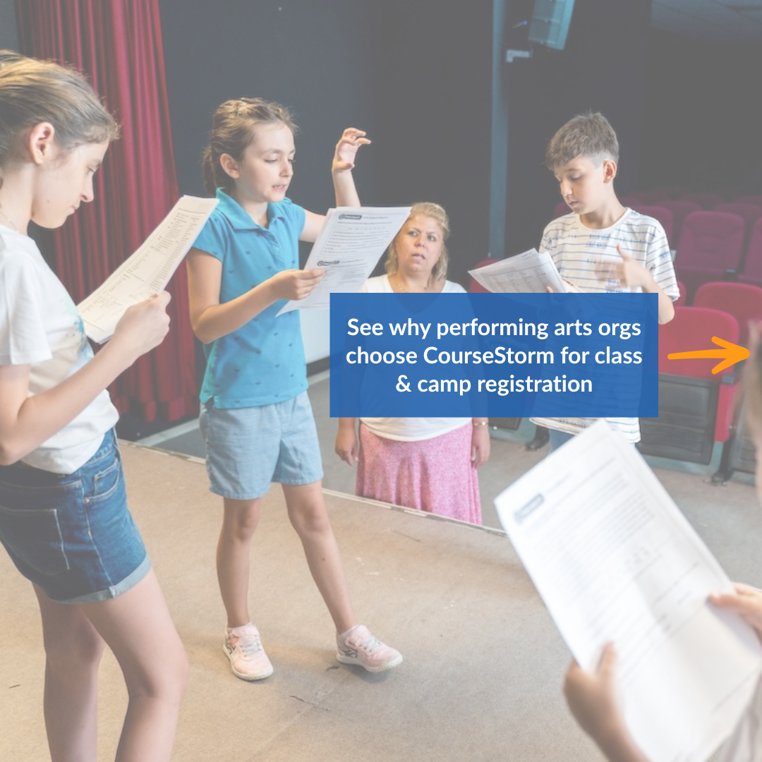 CourseStorm Facebook ad: If your theatre has classes and camps.