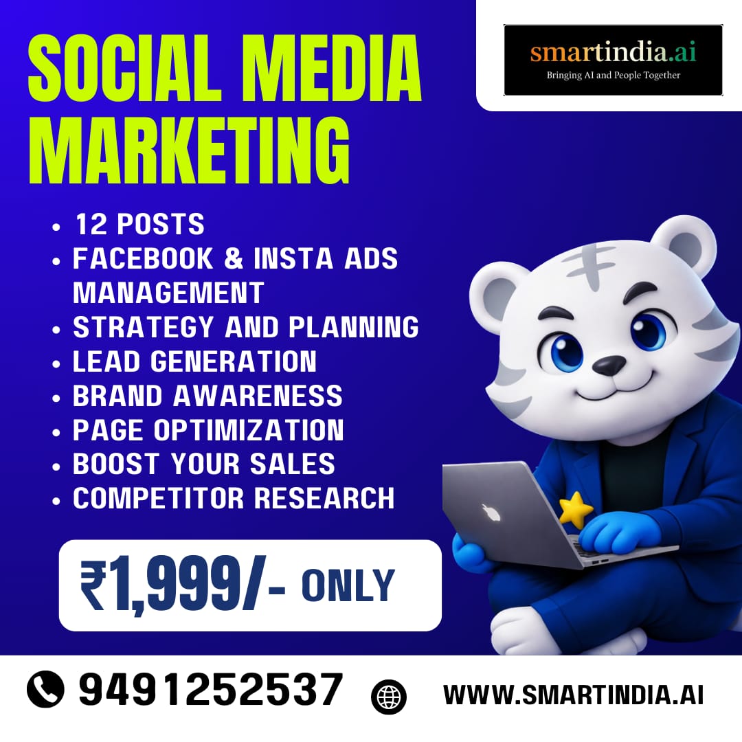 Smart India.Ai Facebook ad: Just ₹1,999 / Month!