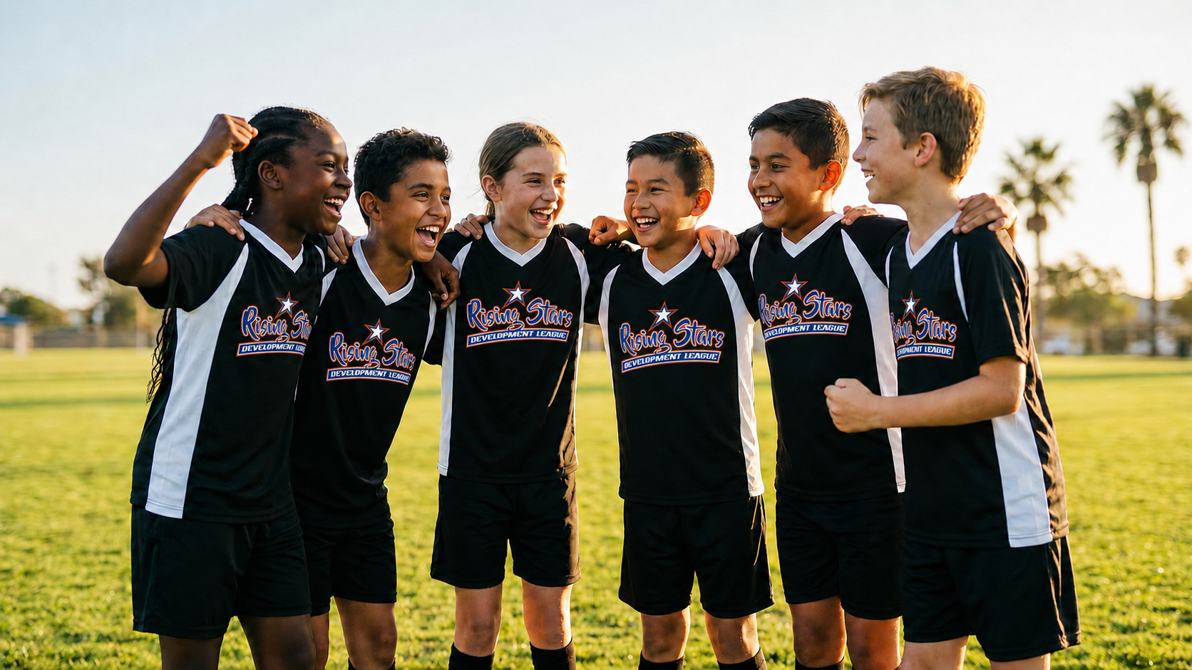 Rising Stars Development League Facebook ad: Poway families have a year-round home for youth…