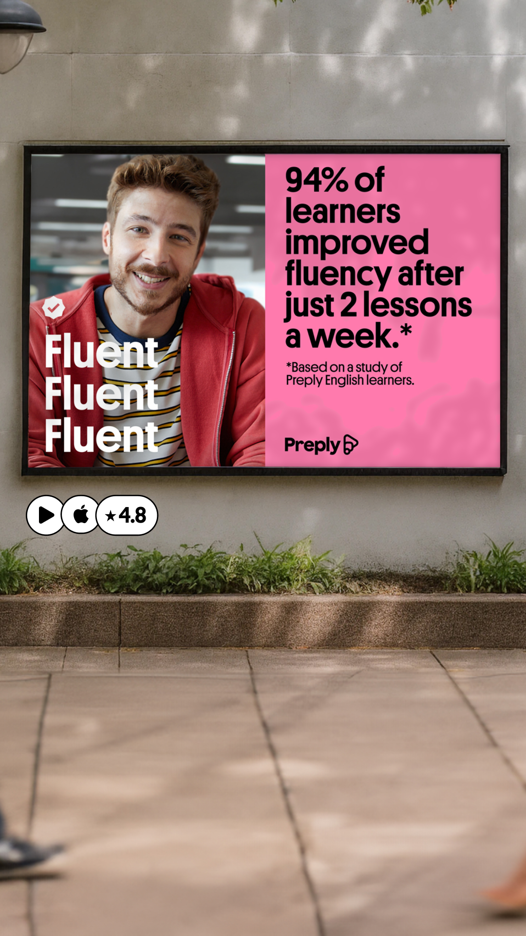 Preply Facebook ad