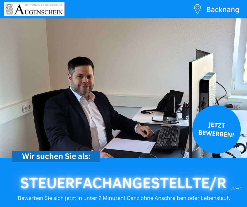 Steuerberater Augenschein Facebook ad from Oct 6, 2025