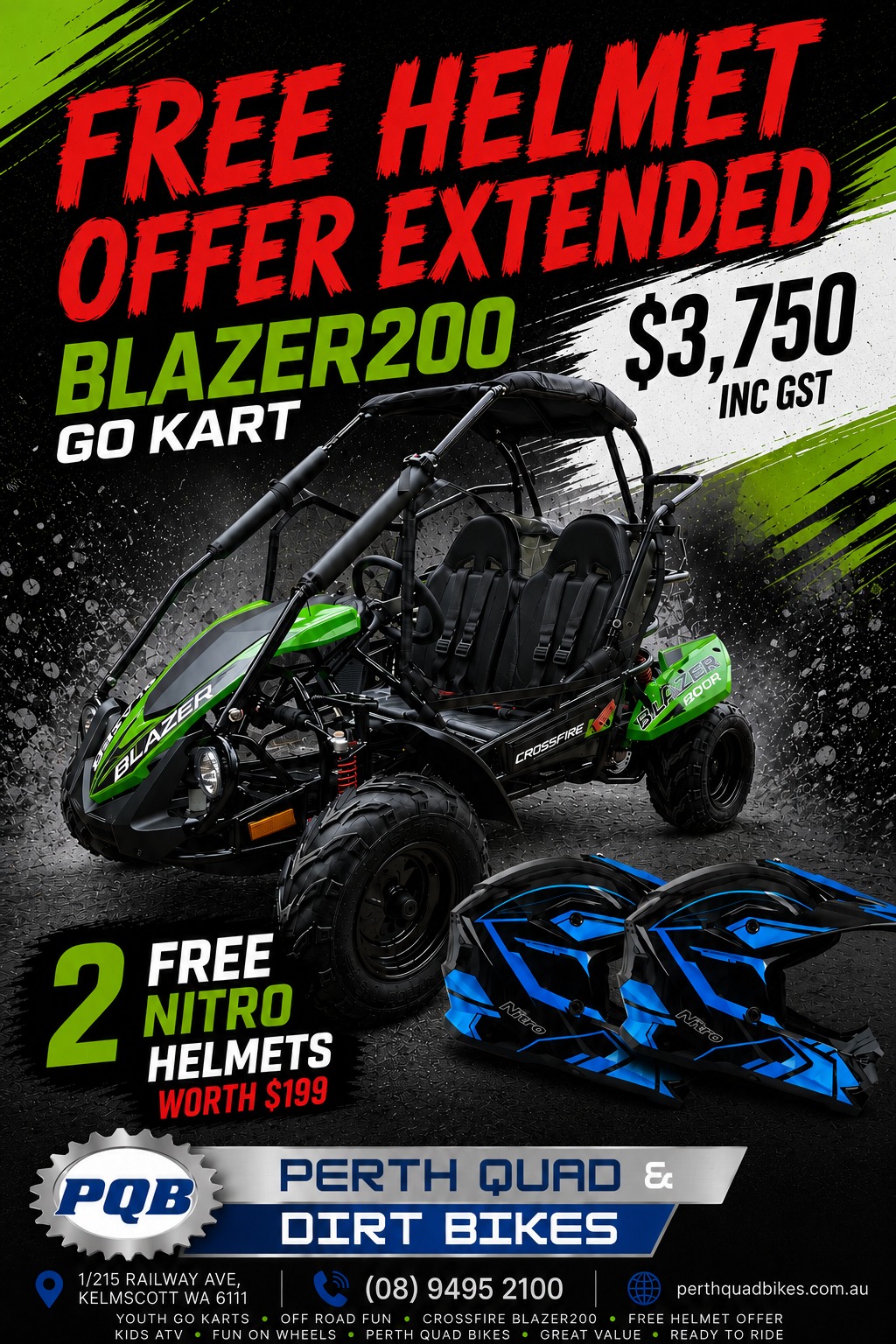 Perth Quad Bikes Facebook ad from Jul 8, 2026
