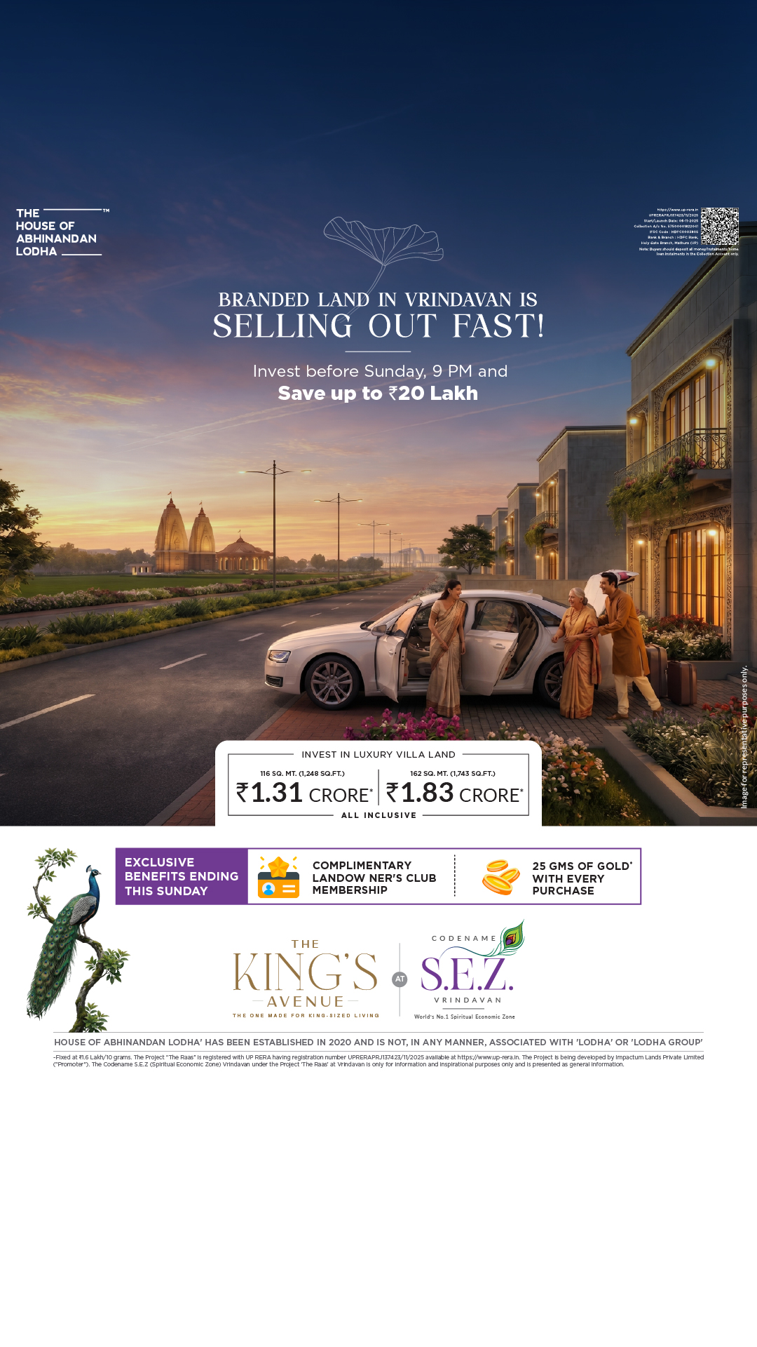 The House of Abhinandan Lodha Facebook ad
