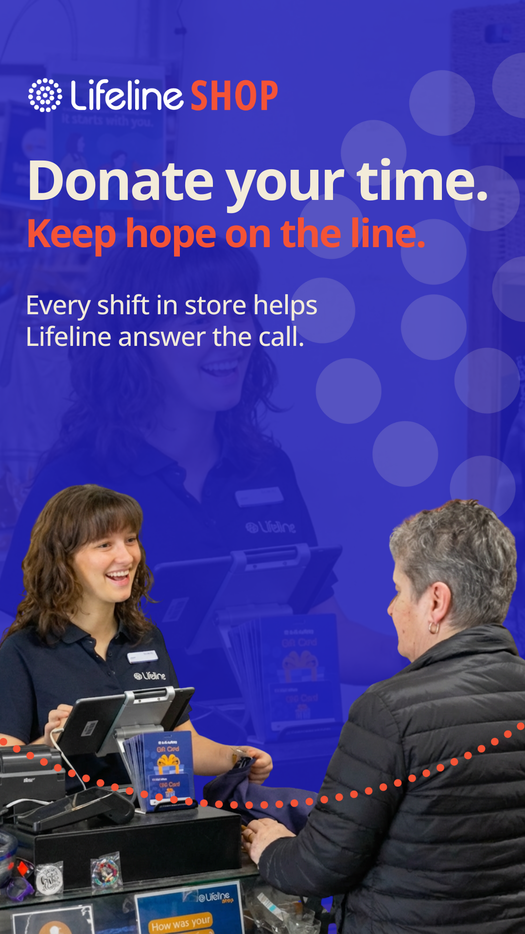 Lifeline Shops Queensland Facebook ad from Jan 20, 2026