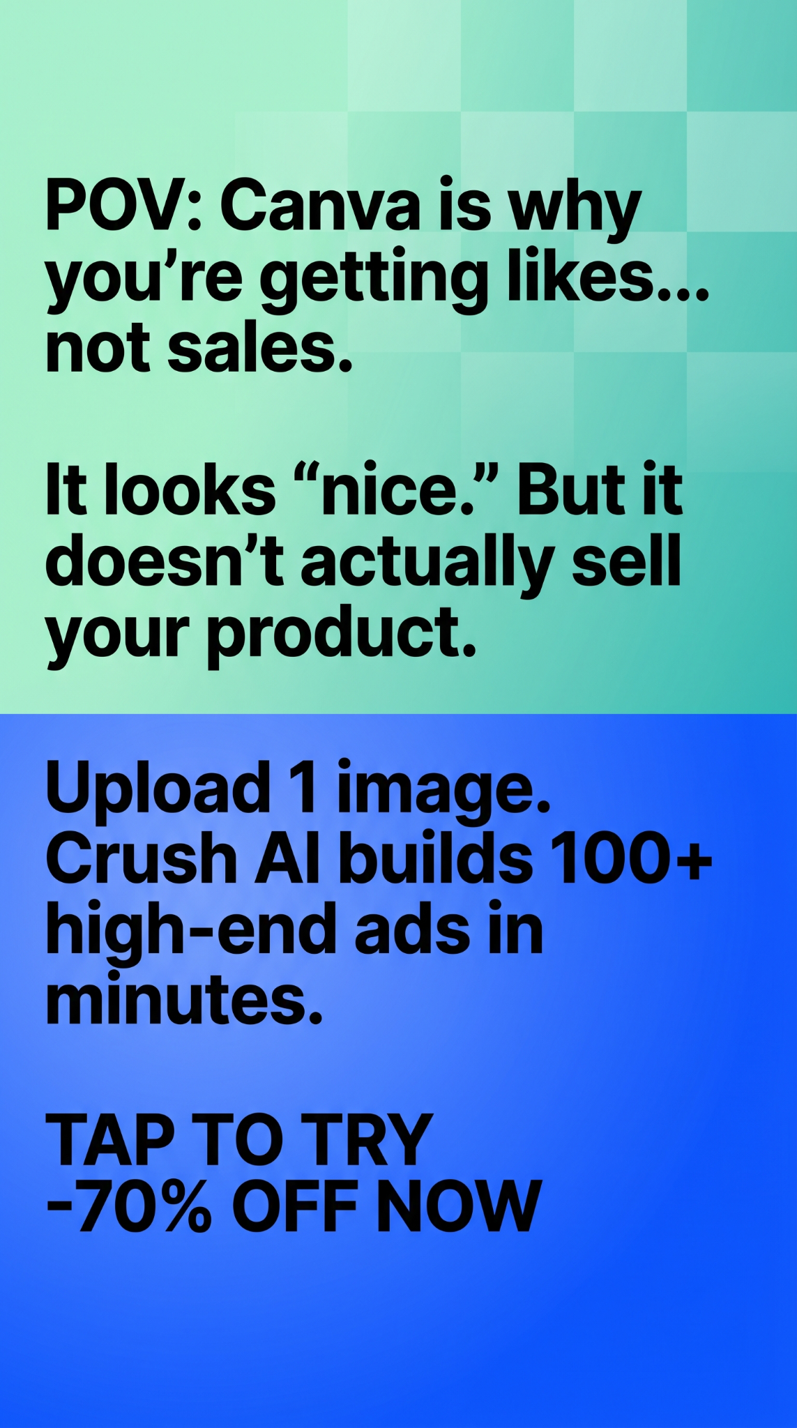 trycrush.ai Facebook ad